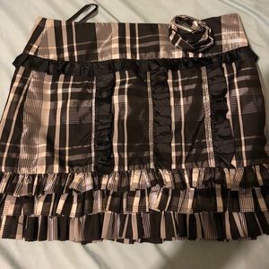 Checkered mini skirt